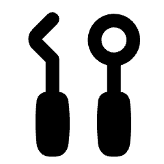 Dentist Dentistry Tools Icon from Plump Solid Set