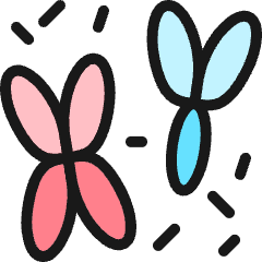 Laboratory Chromosome Icon from Ultimate Colors Set