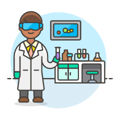 Laboratory Scientist 3 Illustration from UX Colors Set