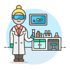 Laboratory Scientist 4 Illustration from UX Colors Set