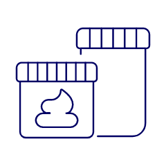 Laboratory Stool Urine Illustration from UX Line Set
