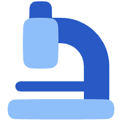 Microscope Observation Sciene Icon from Plump Flat Set