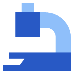 Microscope Observation Sciene Icon from Sharp Flat Set