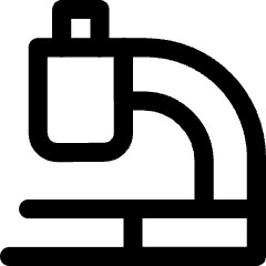 Microscope Observation Sciene Icon from Core Line Set