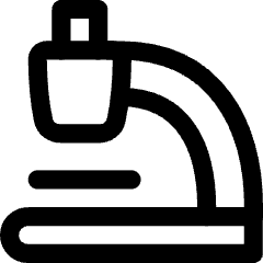 Microscope Observation Sciene Icon from Flex Line Set