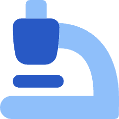 Microscope Observation Sciene Icon from Flex Flat Set