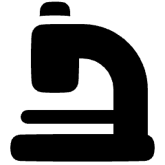 Microscope Observation Sciene Icon from Plump Solid Set