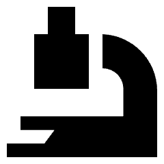 Microscope Observation Sciene Icon from Sharp Solid Set