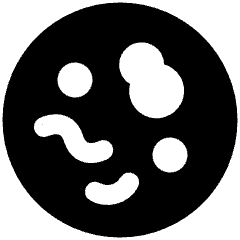 Petri Dish Lab Equipment Icon from Plump Solid Set