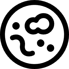 Petri Dish Lab Equipment Icon from Core Line Set