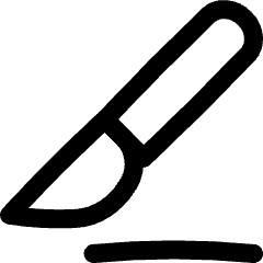 Surgical Knife Surgery Icon from Flex Line Set