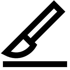 Surgical Knife Surgery Icon from Sharp Line Set