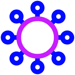 Virus Icon from Plump Neon Set