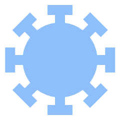 Virus Icon from Sharp Flat Set