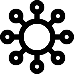 Virus Icon from Core Line Set