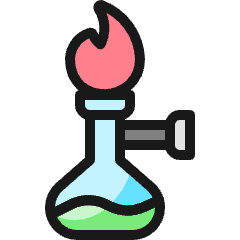 Lab Flame Bottle Icon from Ultimate Colors Set