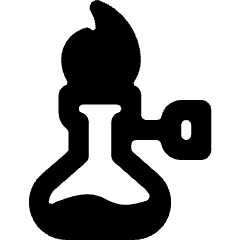 Lab Flame Bottle Icon from Ultimate Bold Set