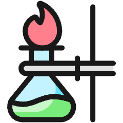 Lab Flame Experiment Icon from Ultimate Colors Set