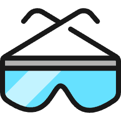 Lab Protection Glasses Icon from Ultimate Colors Set