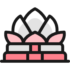 Landmark Angkor Wat Icon from Ultimate Colors Set