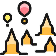 Landmark Bagan Icon from Ultimate Colors Set