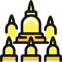 Landmark Chandi Borobudur Icon from Ultimate Colors Set