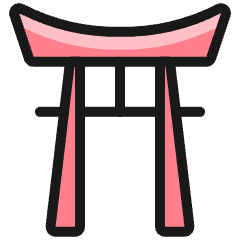 Landmark Japan Shrine Icon from Ultimate Colors Set
