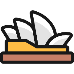 Landmark Sydney Opera House Icon from Ultimate Colors Set
