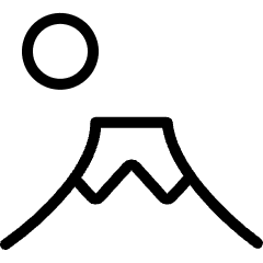 Landmark Volcano Icon from Ultimate Light Set