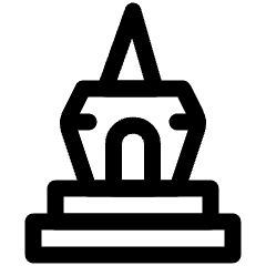 White Pagoda Tibet Icon from Ultimate Regular Set