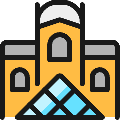 Landmark Louvre Icon from Ultimate Colors Set
