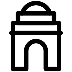 India Gate Icon from Ultimate Regular Set