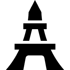 Landmark Eiffel Tower Icon from Nova Solid Set