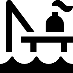 Landmark Gas Platform Icon from Nova Solid Set