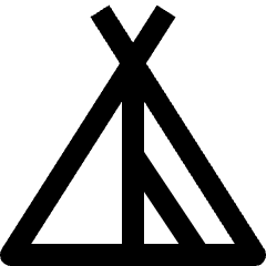 Landmark Indian Camp Icon from Nova Line Icons Set