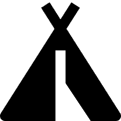 Landmark Indian Camp Icon from Nova Solid Set