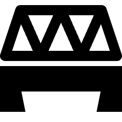 Landmark Train Bridge Icon from Nova Solid Set