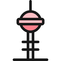 Landmark Cn Tower Icon from Ultimate Colors Set