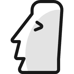 Landmark Easter Island Moi Icon from Ultimate Colors Set