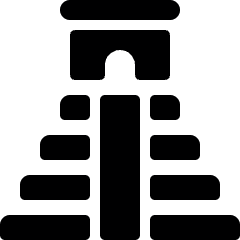 Landmark Mesoamerican Pyramid Icon from Ultimate Bold Set