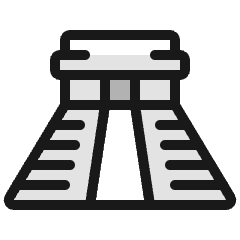 Landmark Pyramid Icon from Ultimate Colors Set
