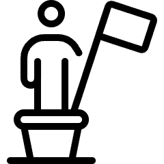 Landmarks Statue Flag Icon from Ultimate Light Set