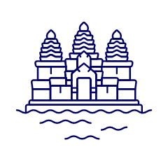 Angkor Wat Illustration from UX Line Set