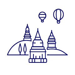 Bagan Illustration from UX Line Set