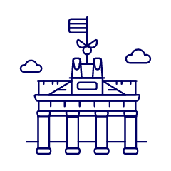 BRANDENBURG Gate Illustration from UX Line Set