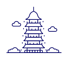 Chinese Pagoda 1 Illustration from UX Line Set