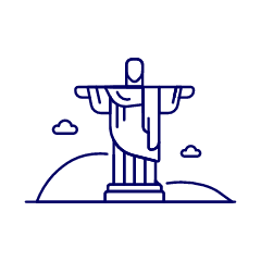 Christ The Redeemer Illustration from UX Line Set