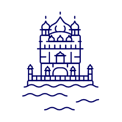Golden Temple Illustration from UX Line Set