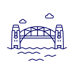 Harbor Bridge Illustration from UX Line Set