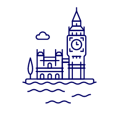 Houses Of Parliament Illustration from UX Line Set